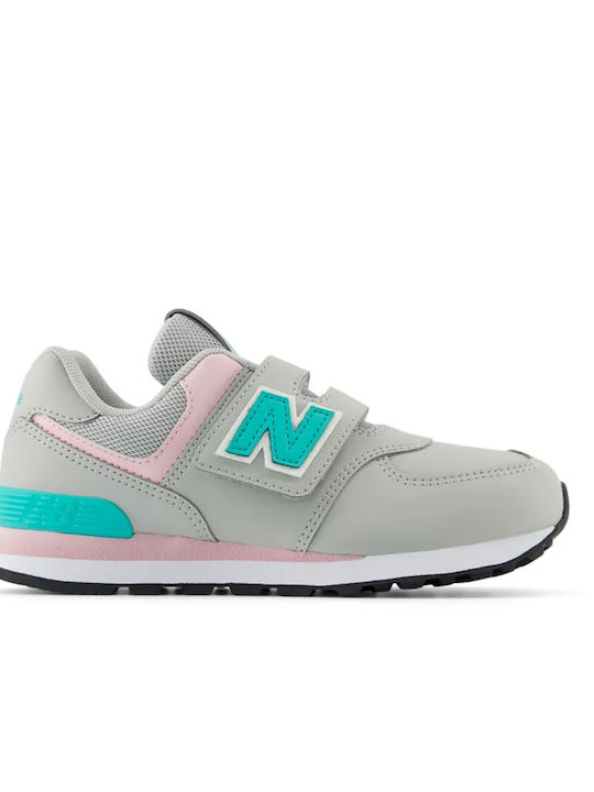 New Balance 574 Παιδικά Sneakers με Σκρατς Γκρι