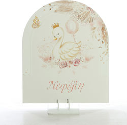 Bellissimo Stand De Prezentare Lebădă 30x30cm
