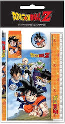 Set Gim Dragon Ball cu Creion, Ascuțitoare, Radieră, Set de Papetărie pentru Copii și Regulă Set Gim Dragon Ball cu Creion, Ascuțitoare, Radieră, Set de Papetărie pentru Copii și Regulă