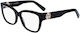 Longchamp Plastic Eyeglass Frame Black LO2712 001