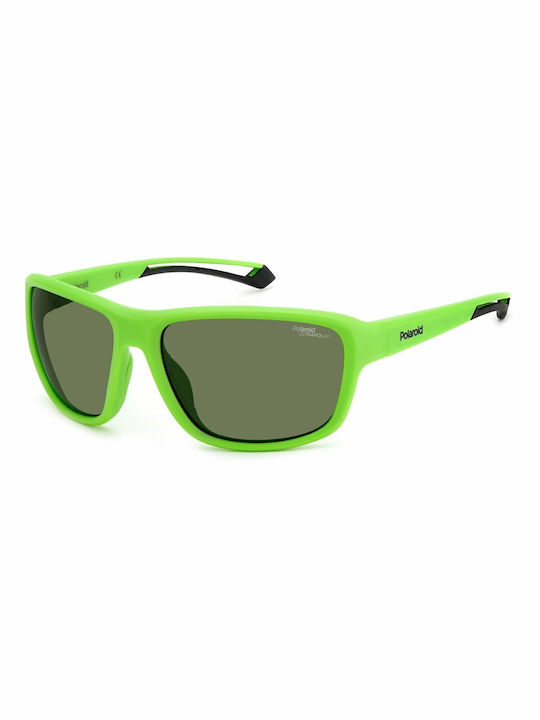 Polaroid Unisex Sonnenbrille mit Grün Kunststof...
