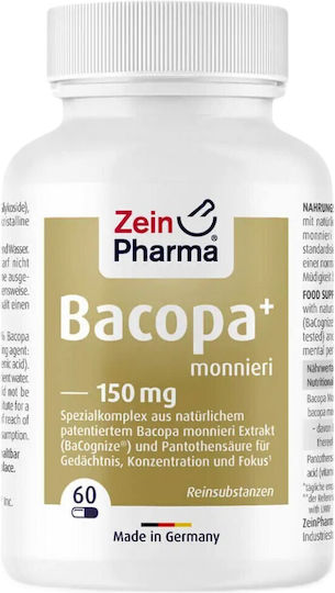 Zein Pharma Bacopa Monnieri+ 150 Mg 60 Kapseln