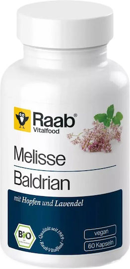 Raab Vitalfood Био Мелиса + Валериана 60 капсули