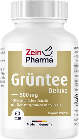 Zein Pharma Green Tea Deluxe 500 Mg 60 Κάψουλες