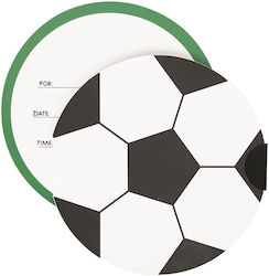 Party Invitations Soccer Ball 8pcs