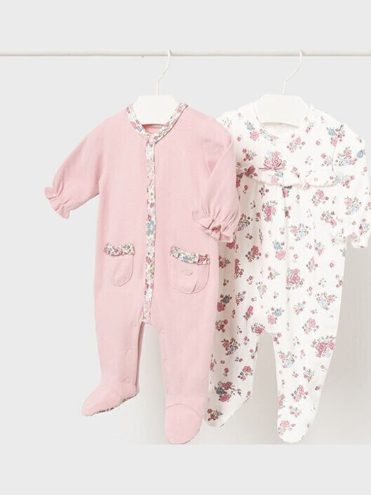 Mayoral Set Babystrampler Langärmliges Rosa 2Stück