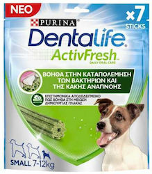 Purina Dentalife Activfresh Zahnpflege Behandelt Hund gegen Mundgeruch für Kleine Rassen 7Stück