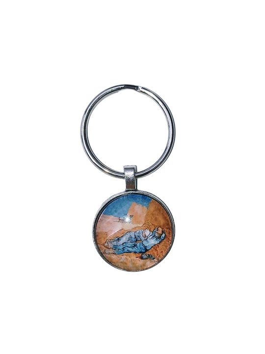 Keychain Art Van Gogh "Winter Relaxation" Liquid Glass