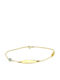 Goldsmith Kids Bracelet ID from Gold-plated Silver with Evil Eye