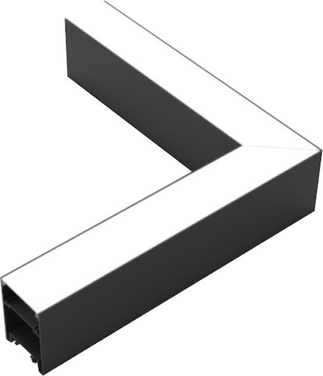 Inlight Σύνδεσμος Ράγας για Φωτιστικά Μαύρος L004-BL