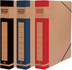 Typotrust Paper File Box with Rubber Band 33x5x...