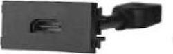 Lineme Socket HDMI in Black color 50-00452-2