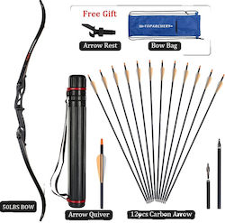 Archery Set Recurve Bow Hunting Kit 50lbs Set4