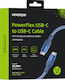Innostyle USB 2.0 Kabel USB-C männlich - USB-C 60W PD Schwarz 2m ICC150ALBLU