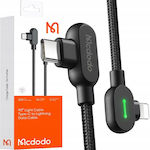 Mcdodo LED USB-C zu Lightning Kabel Schwarz 2m (CA-7371)