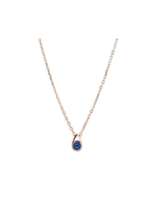 Goldsmith Necklace Eye from Rose Gold Plated Silver