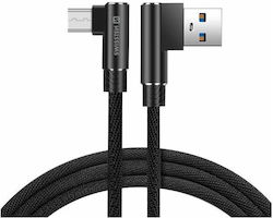 Swissten Regular USB 2.0 σε micro USB 1.2m Μαύρο