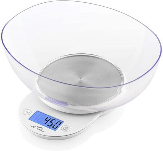 ETA Digital Kitchen Scale with Bucket up to 5kg White