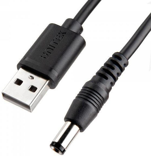 Unitek USB 2.0 Кабел USB-A Мъжки - DC Черен 1.5м Y-C4046BK