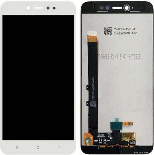 Οθόνη mit Touch-Mechanismus für Redmi Note 5a Prime (Weiß)