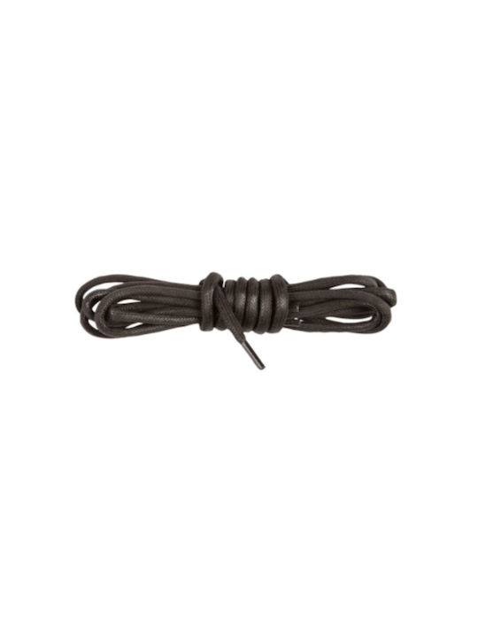Brown Strong Waxed Round Shoelaces 150cm