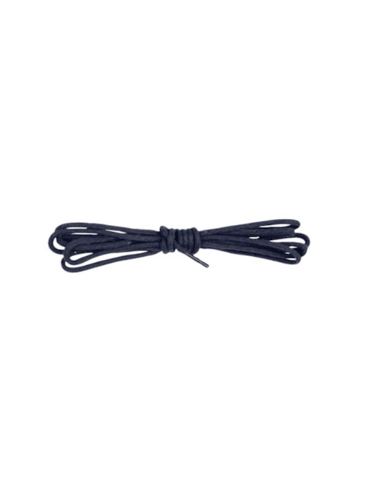 Thin Round Shoelaces Navy Blue 60 cm