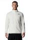 100 Glacier Men's Fleece Cardigan White