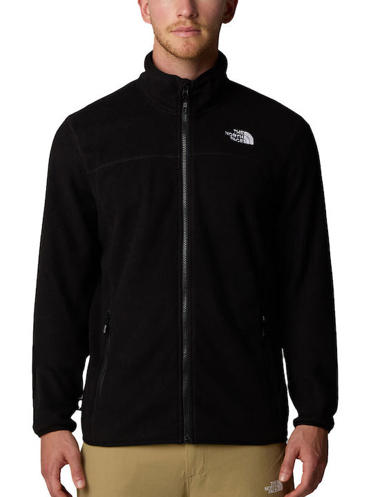 100 Glacier Men's Fleece Cardigan Black