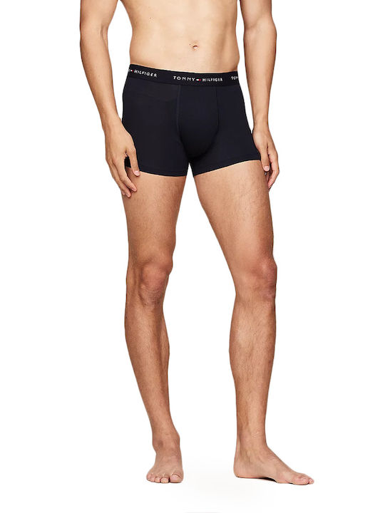 Tommy Hilfiger Trunk Ανδρικά Μποξεράκια Μπλε 3Pack