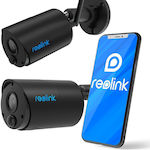 Reolink IP Κάμερα Παρακολούθησης Wi-Fi 3MP Full HD+ Μπαταρίας με Αμφίδρομη Επικοινωνία σε Μαύρο Χρώμα