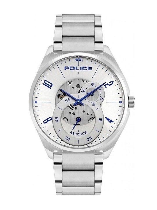 Police Kaizuka Damen Uhr mit Silber Metallarmband