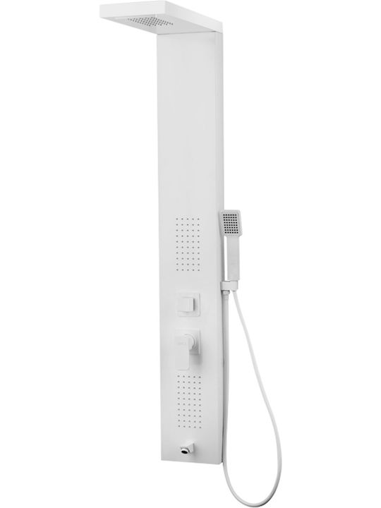 Vinci Prince Shower Column with Mixer White