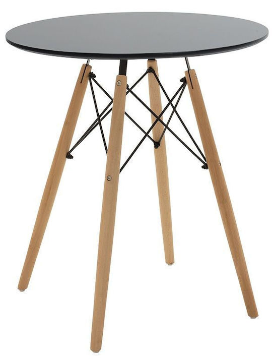 Julita Round Table Wooden 60x60x73cm