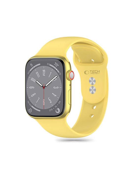 Tech-Protect Каишка Силикон Жълт (Apple Watch 44/45/46/49 мм)