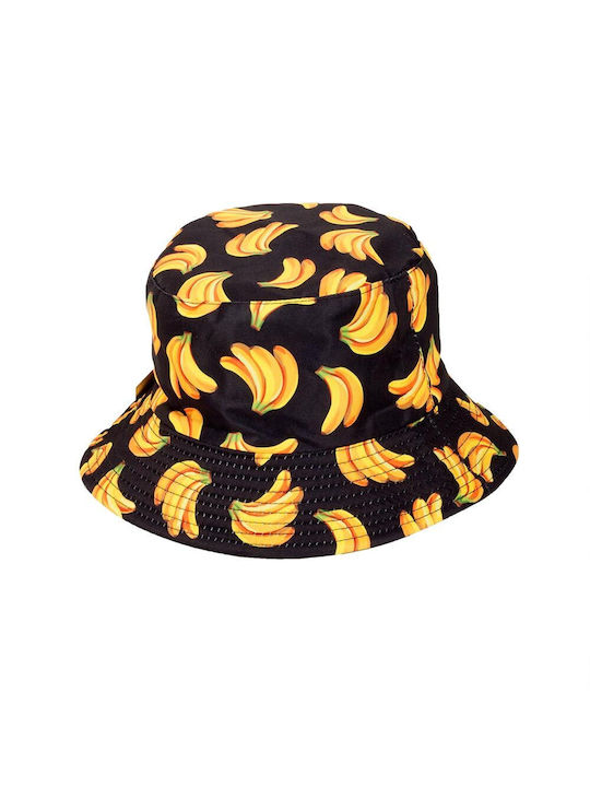 Paperinos Kids' Hat Bucket Fabric Black Banana Print