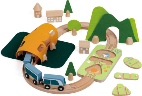 Classic World Little Train Set mit Zug aus Holz für 3+ Jahre alt+ Jahre