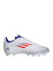 F50 Club Kids Molded Soccer Shoes Cloud White / Solar Red / Lucid Blue