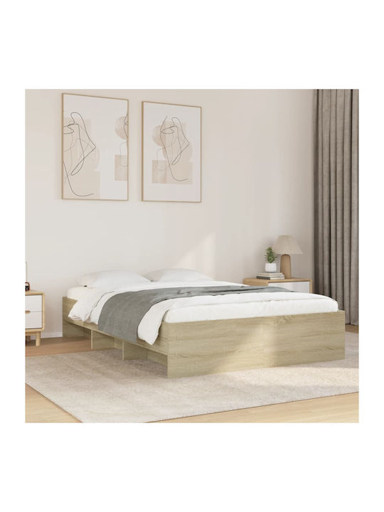 Rama de pat Vidaxl Sonoma Oak 120x200cm Lemn pr...