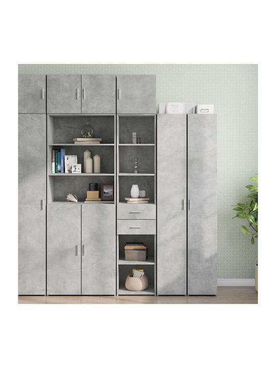 Βιβλιοθήκη Γκρι 40x42.5x225εκ.
