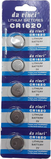 Da Vinci Batterien Lithium für Uhren CR1620 3V 5Stück
