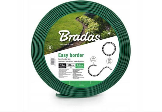 Bradas Plastic Garden Hedge Lawn Divider in Green Color