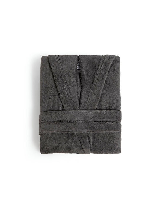 Hauz Bathrobe Charcoal Grey