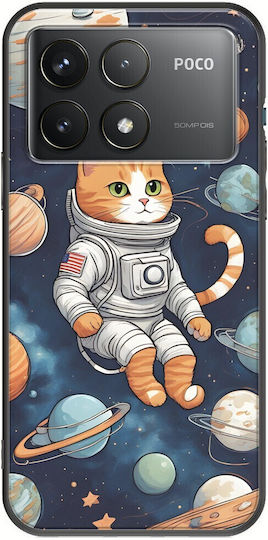 Lost In Space Cat Xiaomi Poco F6 Pro 5g Black Tpu Black Silicone