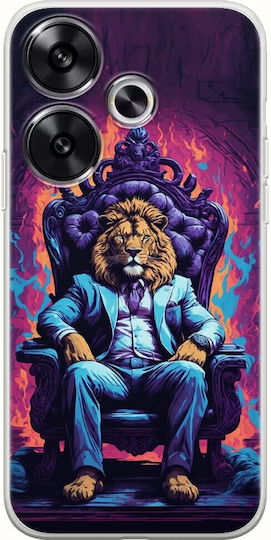 Animale sălbatice Leu Xiaomi Poco F6 5g Carcasă flexibilă din silicon transparent Tpu