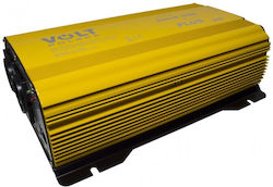 Volt Polska Инвертор за кола Модифицирана синусоидална вълна 1500W за преобразуване на 12V DC в 230V AC