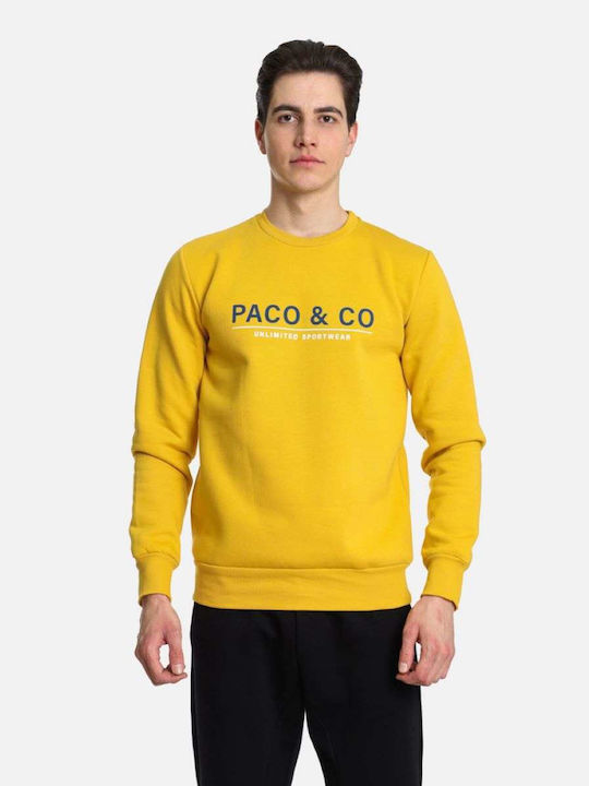 Paco & Co Men's Sweatshirt Yellow