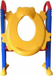 Toddler Toilet Seat with Handles & Stair Yellow