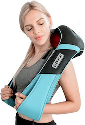 Belt Massage for the Neck, the Waist & the Body with Infrared Heat Blue
