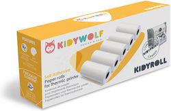 Kidywolf Self Adhesive Paper Rolls Thermic Printer 5 Pcs