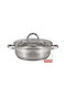 Zilner Ανοξείδωτη Ρηχή Κατσαρόλα 7.5lt / 30cm